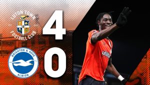 Trận Brighton thua đậm Luton 0-4